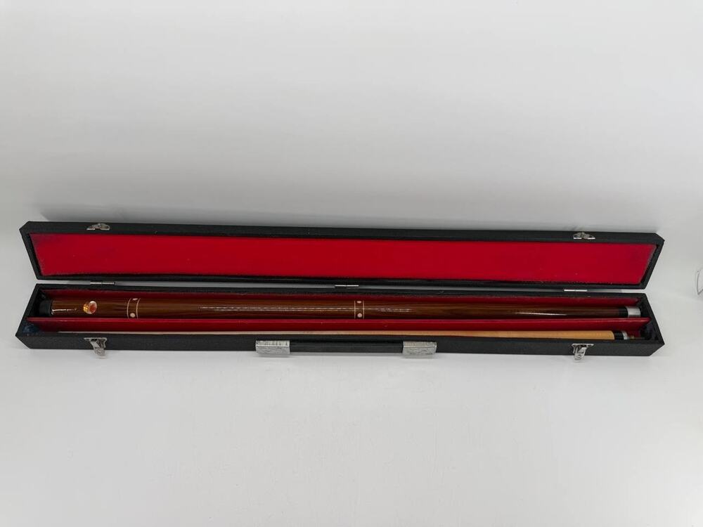 Vintage Dufferin Canada Maple Leaf 2-Piece Pool Cue Stick Case 2.75 lb